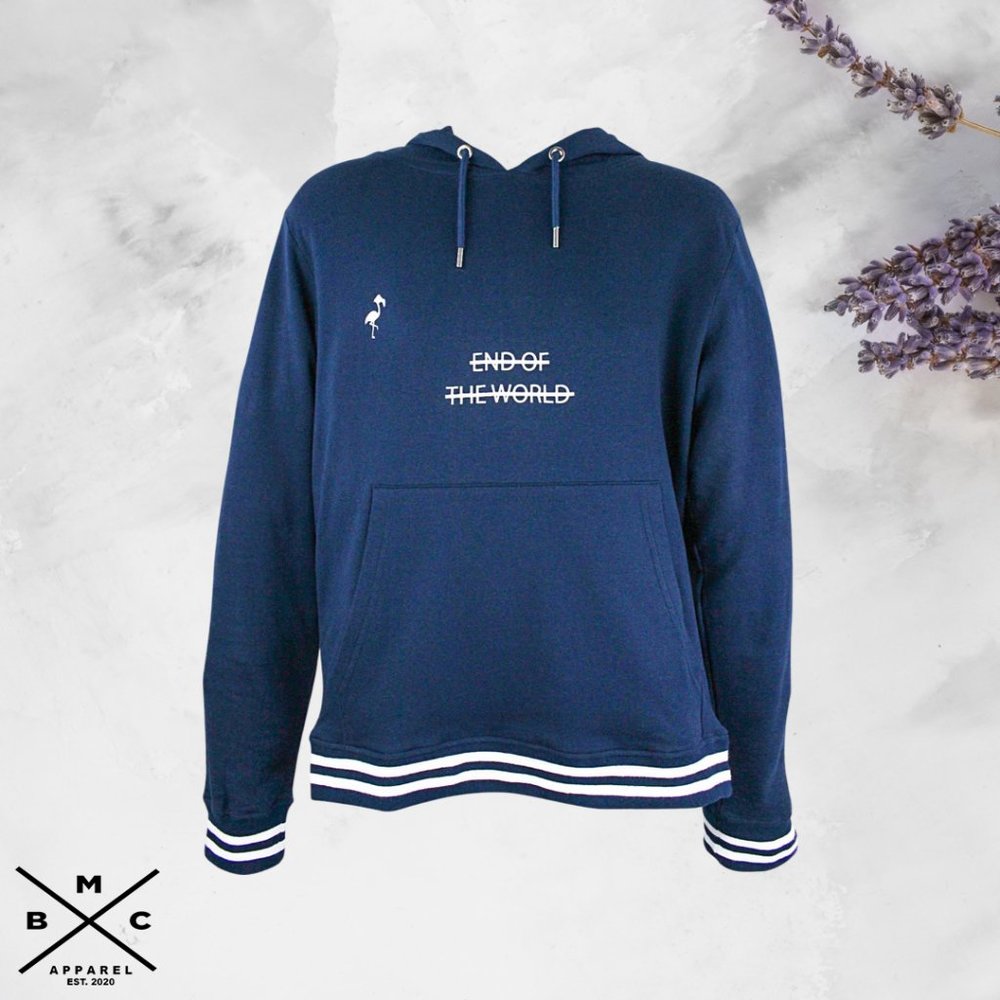 Women's Montauk Beach Club Women Crop Top Hoodie Navy